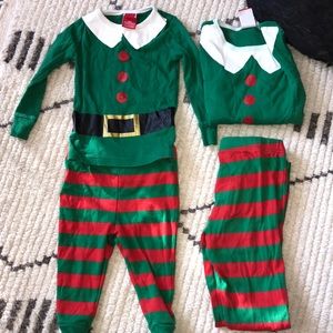 Matching elf Xmas PJ’s 18M & 6